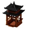 Miniatur Pavillon Figur Gartendekoration Statue Outdoor Zen Gartenbau Ornamente Hof Gebäude Modell Mikro Landschaft Pavillon