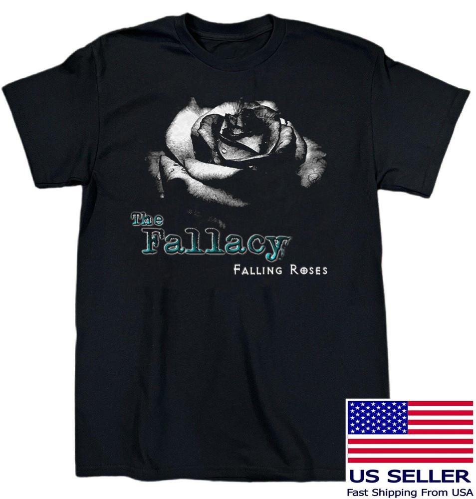 

The Fallacy Band Falling Roses Album Cotton Black Unisex T Shirt S5XL AG903 Unisex T-Shirt XXXXL