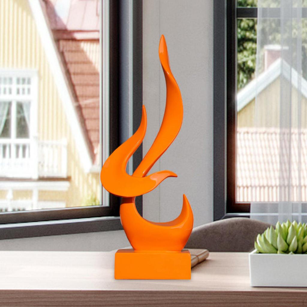 Abstracte Vlam Beeld Decoratieve Beelden Souvenirs Verzameling Hars Kunst Beeldje voor Huis Kantoor