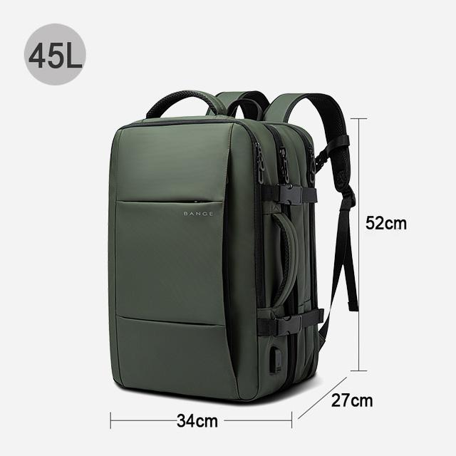 Aesthetic Men Business Backpack School Expandable USB Bag, Large Capacity 17.3 Laptop Waterproof Fashion Travel Backpack