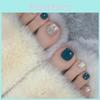 Wholesale 24 Pieces J-089 Salt Lake Sparkling Toe Nail Stickers Glitter Toe Nail Decals For Women