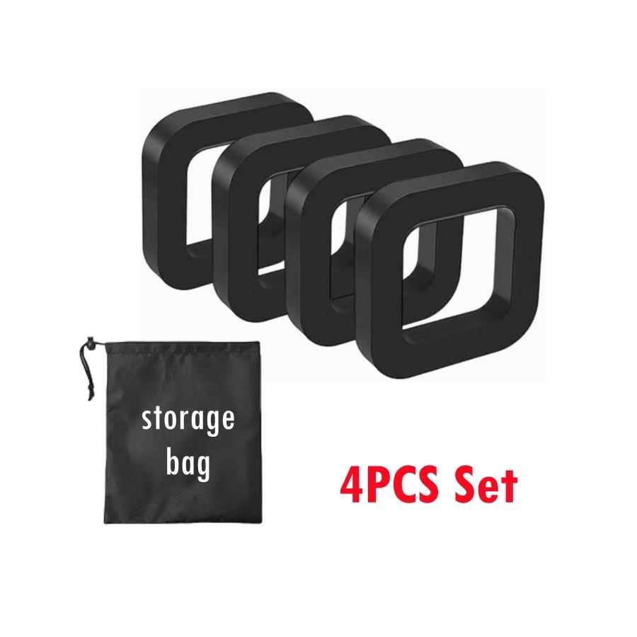 4PCS 2-Inch Hitch Receiver Silence Pad With Storage Bag Reduce Rattle Noise Tow and Stow for Adjustable Ball Mounts of Trailer 4PCS Set