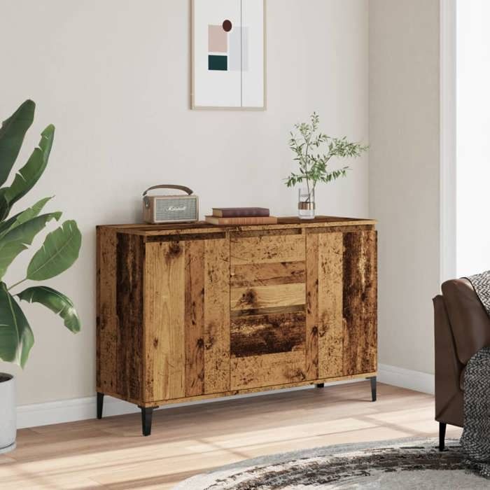 VidaXL Buffet Old Wood 102x35x70 Cm Engineered Wood, Bookcase, Sideboard, Storage Cabinet, Cabinets 856486