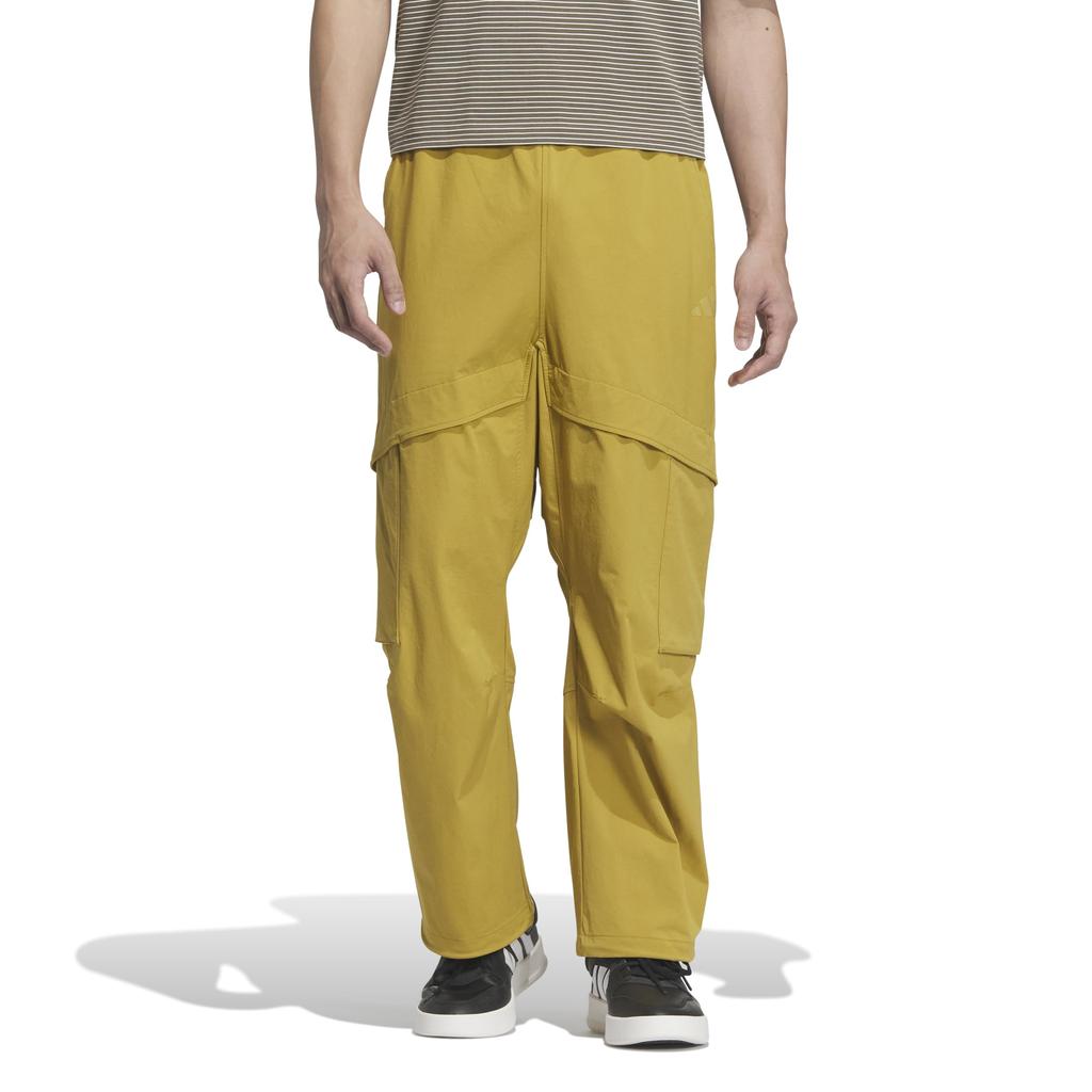 Adidas City Escape Stretch Woven Cargo Bronze Size Loose-Fit Pants, Men's KQD46, Pre-Rubbed (JM2053), J/S