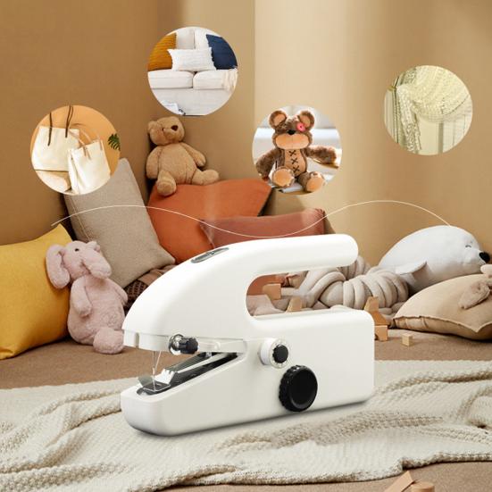 

Mini Sewing Machine Battery/USB Powered Portable Handheld Electric Sewing Machine for DIY Clothes Fabrics