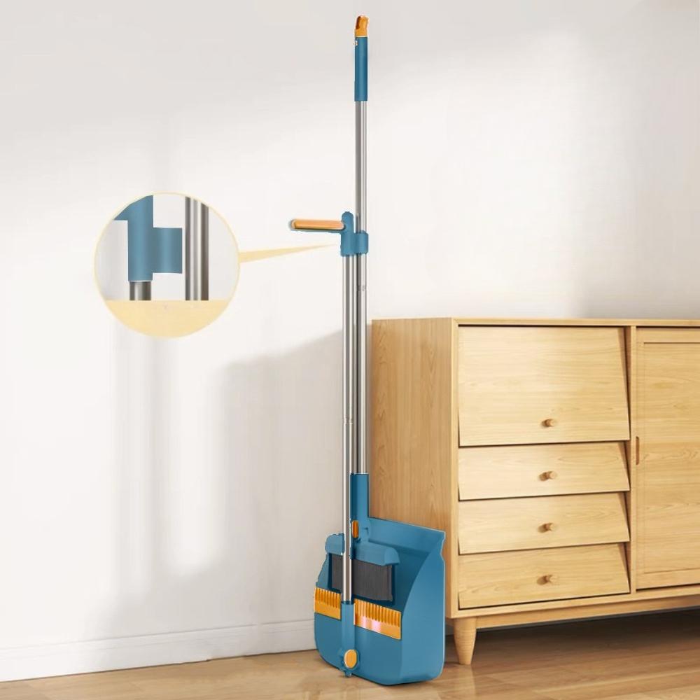 Thickened Plus-Sized Folding Rotating Broom Non-Viscous Set Dustpan Combination Increase Thickness Make It Easy To Hang Brooms