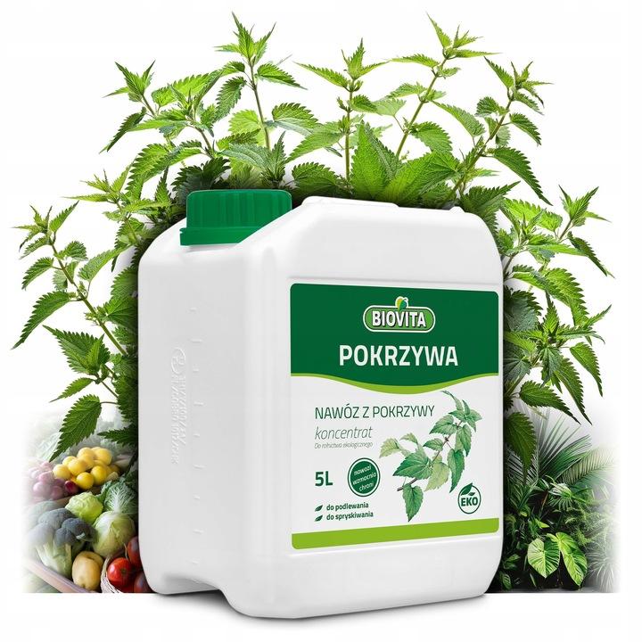 Nawóz Z Pokrzywy Stymulator Do Pomidora Ogórka Naturalny Biovita 5L