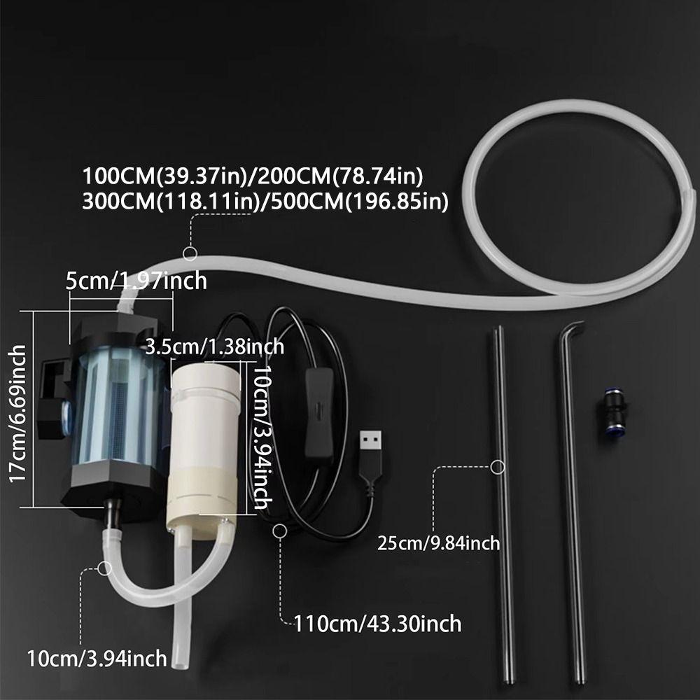 280GPH Aquarium Water Changer Electric Vacuum Gravel Cleaner  Aquarium Maintenance