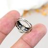 925 Sterling Silver Rainbow Moonstone Oval Shape Gemstone Ring For Women