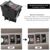 4PCS Fog Light Toggle Rocker Switch, 12V 35A 4 Pin SPST ON Off LED Fog Light Rocker Switches, Universal Automotive Rear Front Fog Lamp Toggle Switch