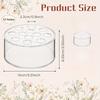 Circular Acrylic Vase Transparent Decorative Vase Flower Arrangement Container  For Living Room
