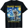 Raccoon Nuit Étoilée Van Gogh Cadeaux Raton Laveur pour Hommes, Femmes T-shirt BAOANH Hommes Femmes Débardeur Sweat à Capuche Manches Longues 1580 Noir