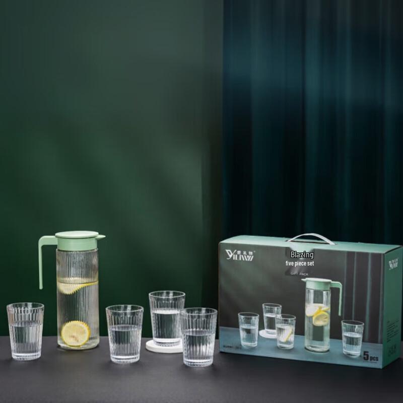 YiLiWu Fiery Glass Drinkware Set