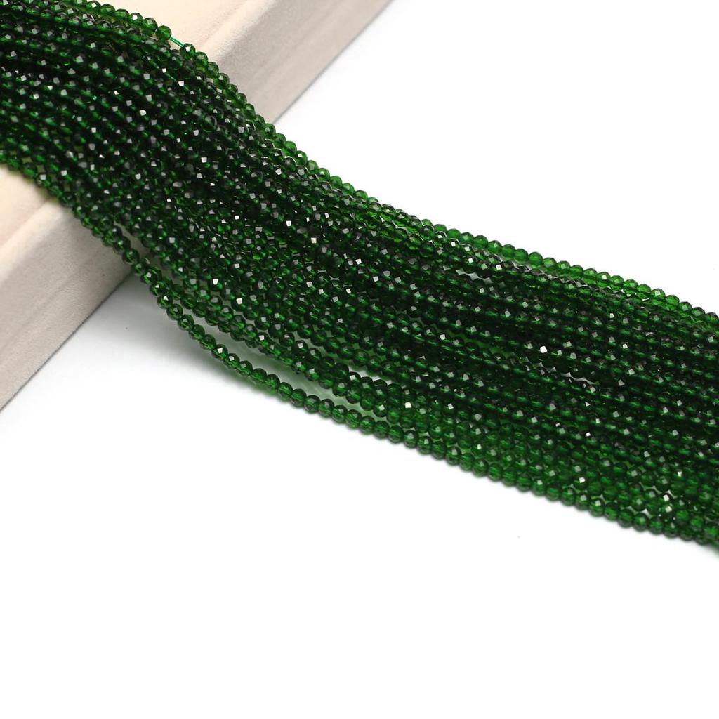10 pasm fasetowanych koralików 3 mm Spinelowe koraliki izolacyjne do wyrobu biżuterii DIY Naszyjnik Bransoletka Kolczyki Akcesoria