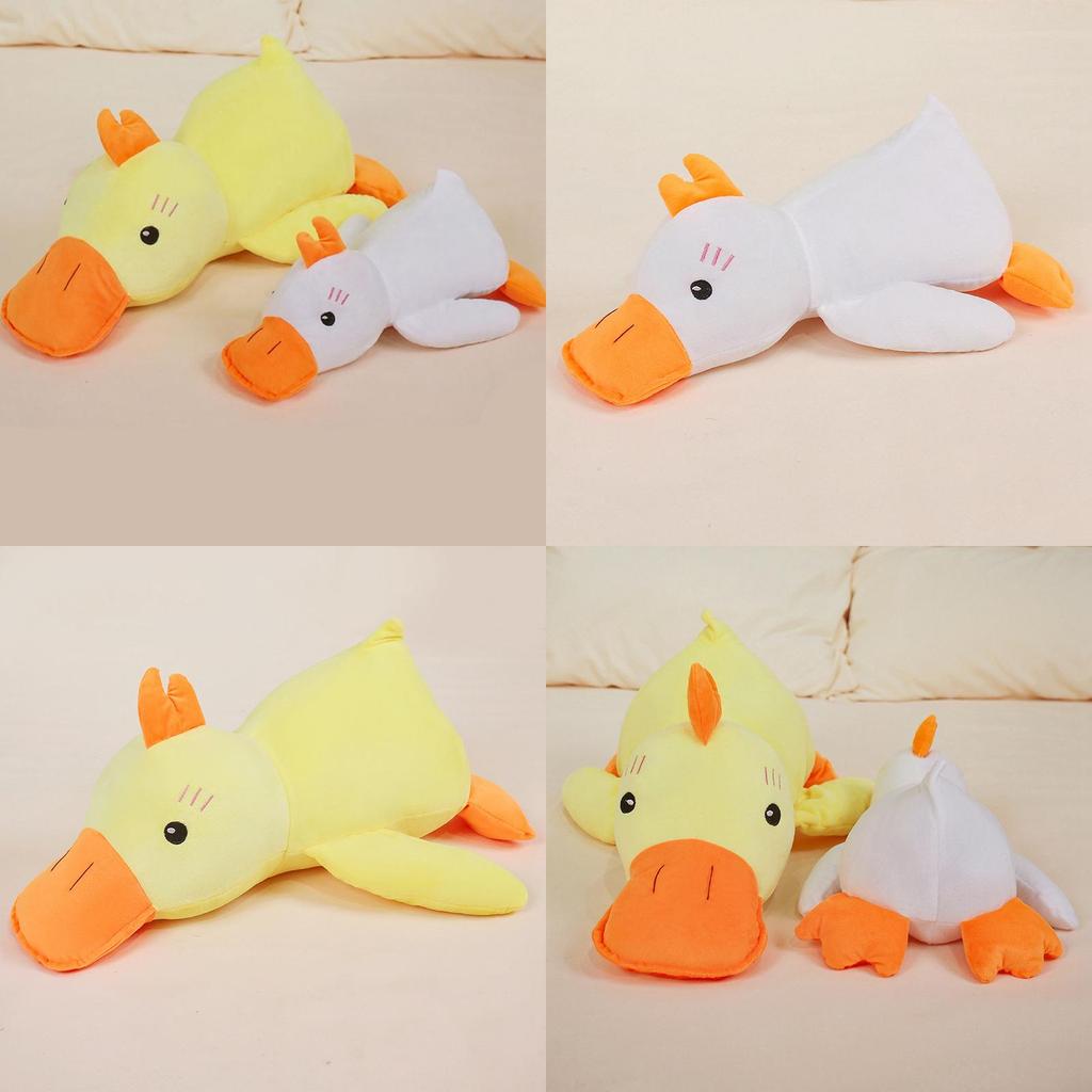 Soft Plush Goose Cartoon Stuffed Toy For Kids Unique Birthday Gift Cozy Pillow