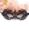 Rhinestone Half Face Mask for Women Halloween Masquerade Mask Antique Lace Half Face Mask Retro-Party Mask Cosplay Props