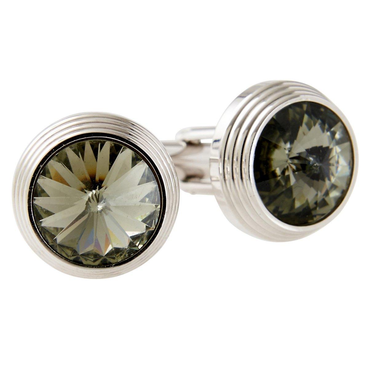 

Crystal Glass Made in 6 Colors [Ogier] Cufflinks, Japan,