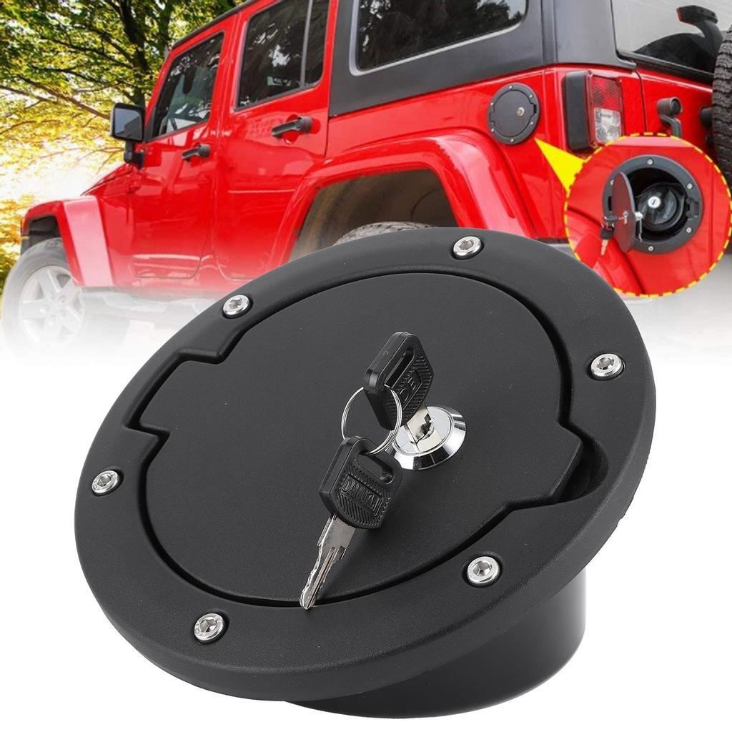 Fuel Tank Cap Locking Cover Lock with 2 Key Szzt04145 Fit for Jeep Wrangler 0718 2 4Doors