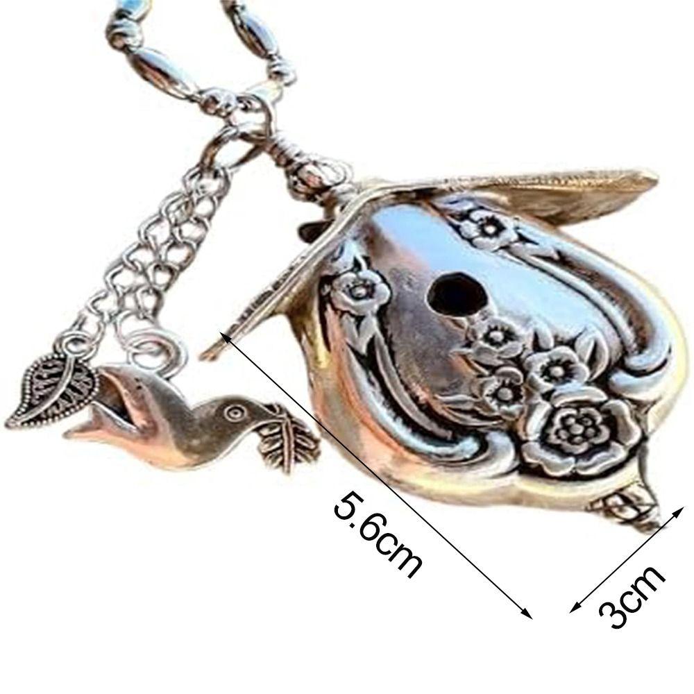 Handmade Birdhouse Necklace Vintage Charm Necklace 3D Birdhouse Pendant  Jewelry Accessories