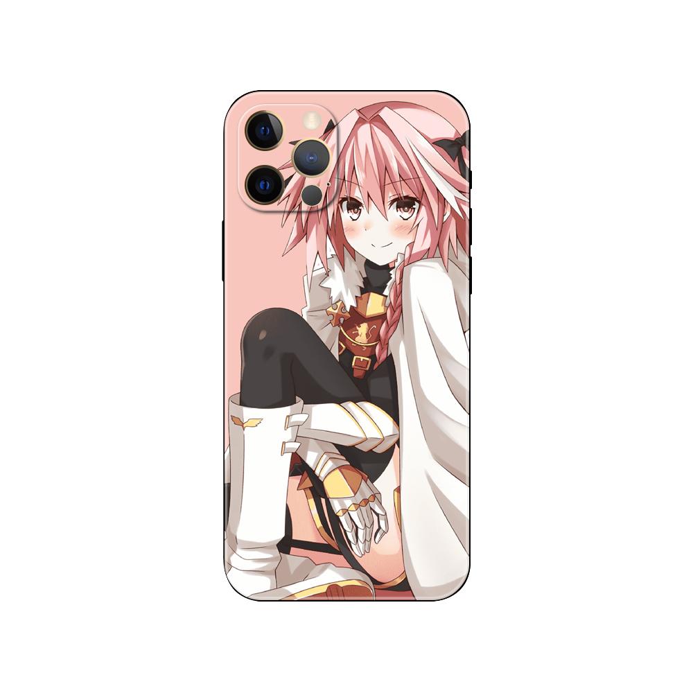 Astolfo Phone Case for Iphone 5 5s 2020se 6 6s 7 8 Plus X 10 XR XS 11 12 13 Mini Pro MAX Black Tpu Back Cover
