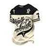 Herremode 3D-printet Herre T-shirt Rund Hals Kort Ærme Trendy Streetwear