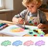 Easy Clean Children's Painting Palette Painting Dish Reusable Silicone Color Mixing Tray Art Tool For Home School Use