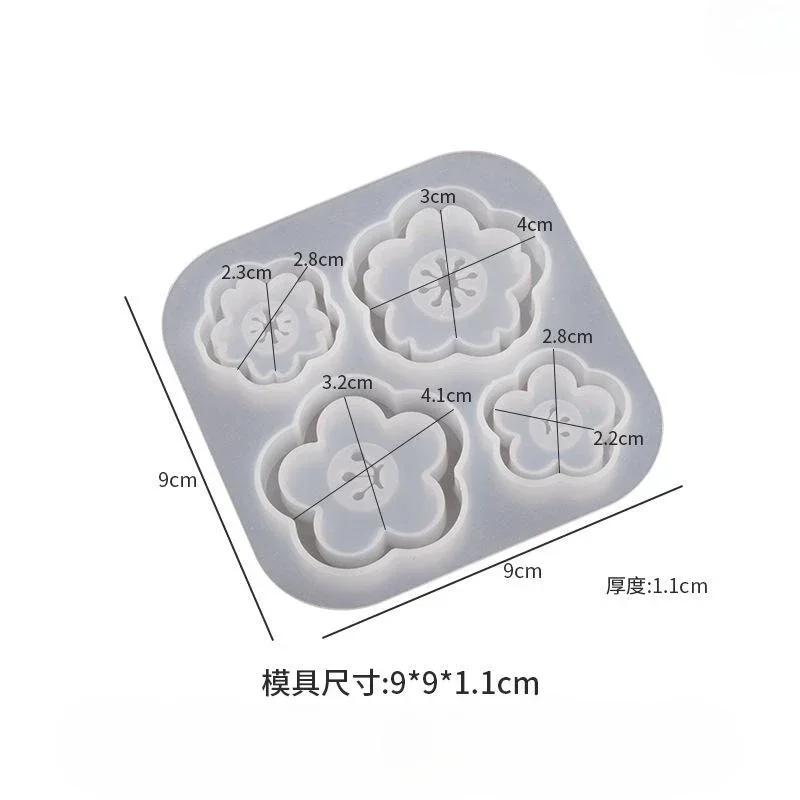 DIY Handamde Creative Flowers Sakura Silicone Mold Epoxy Resin Quicksand Crystal Mould Jewellery Make Supplies Crafts Accessory