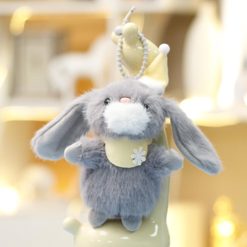 Cartoon Animal Plush Bunny Pendant With Soft Cotton Filling For Kids Room Decor