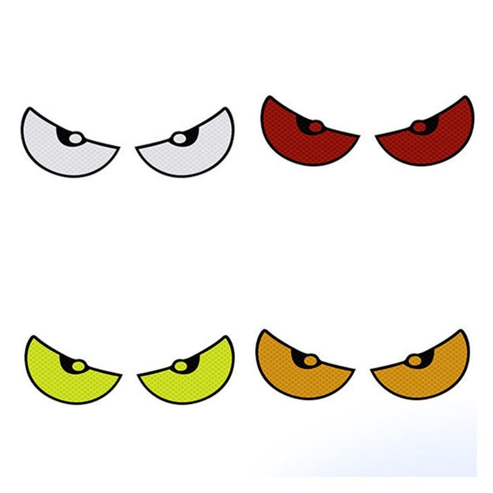 Creative Warning Stickers Cute Cartoon Big Eyes Car Stickers Reflective Car Stickers  Bicycle