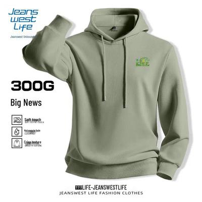 Jeanswest Life Men's Heavyweight Casual Hooded Sweatshirt