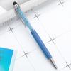 100Pcs/Lot 2 In 1 Crystal Metal Ballpoint Pen Fashion Creative With Stylus Touch Pen Free Custom Logo Name Website Address
