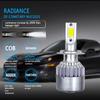2pcs H7 C6  Car Headlight Bulbs 6000K COB LED Bulbs Car Lights 12V For Car Fog Light Universal Auto Headlamps
