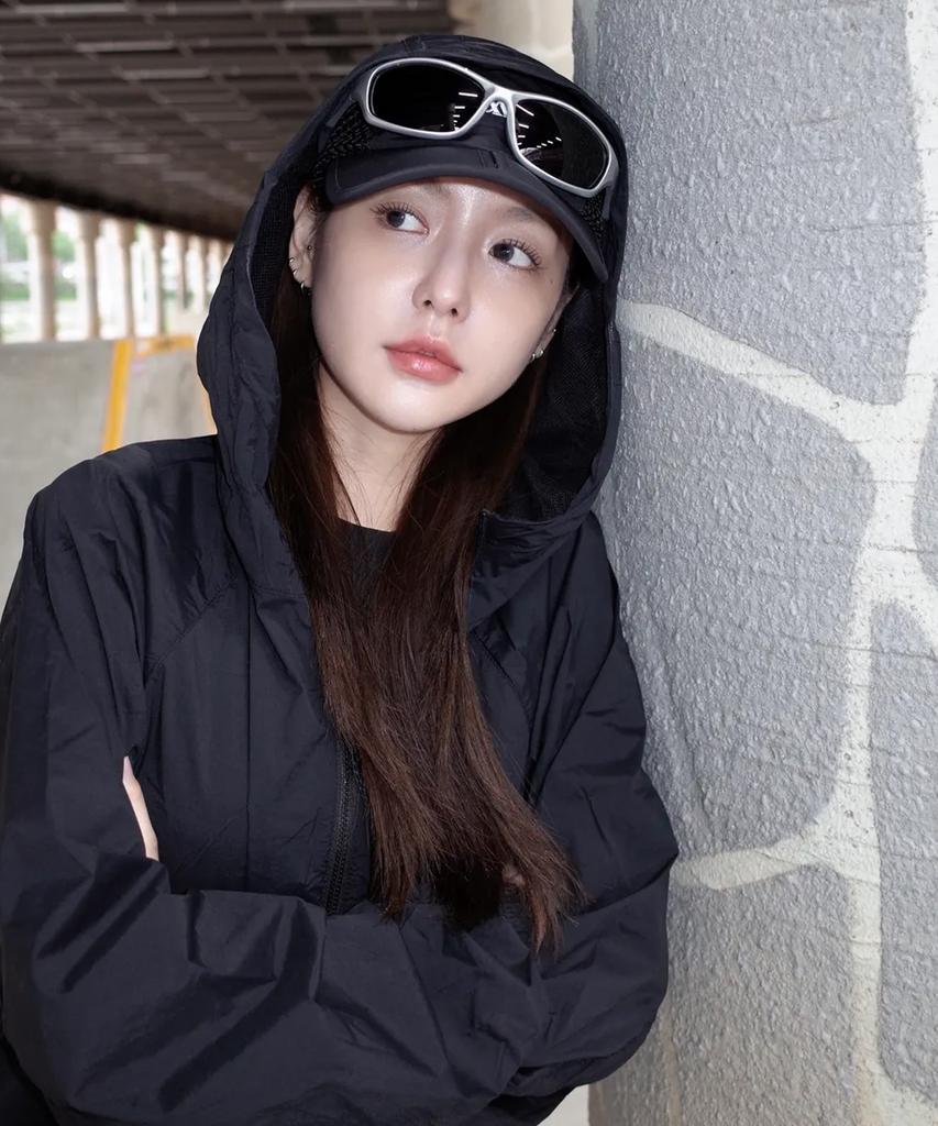 Meleusibaendeu [Set] Flow Mesh Sunglasses Holder Running Folder Cap
