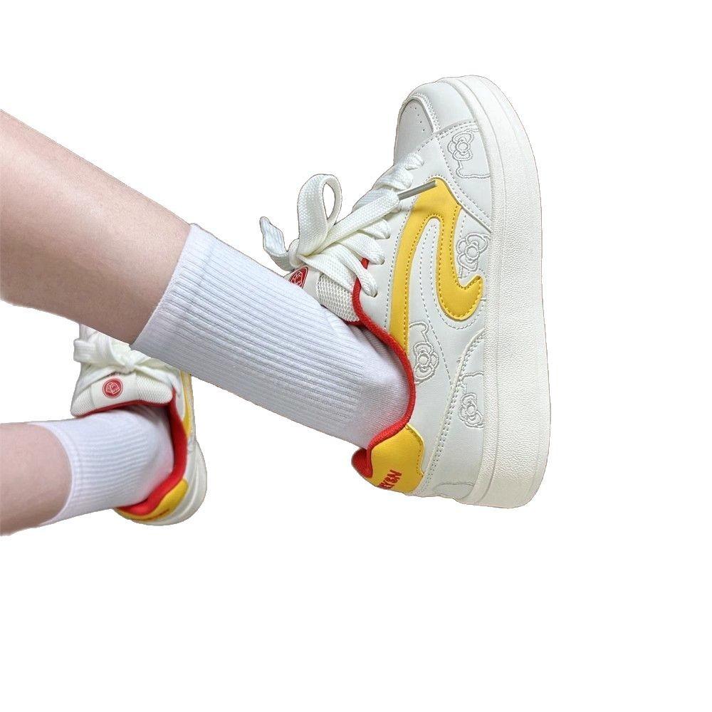 Original niche design board shoes women's tide spring new little white shoes versatile sports and leisure bread shoes