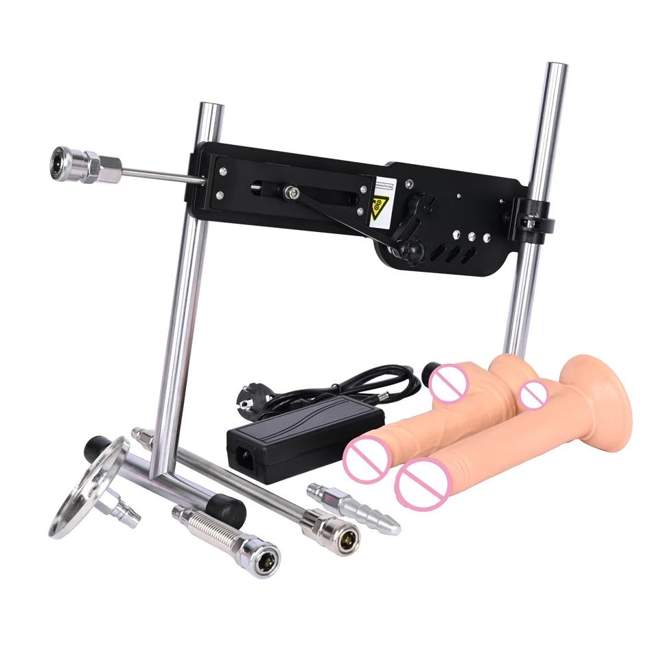 Sex Machine ROUGH BEAST Stille Automatisk Onani Maskin Med Stor Dildo for Kvinner Menn