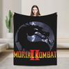 SubZero Mortal Kombat  Knitted Blankets   Plush Throw Blanket Bed Sofa Personalised UltraSoft Warm Bedspreads