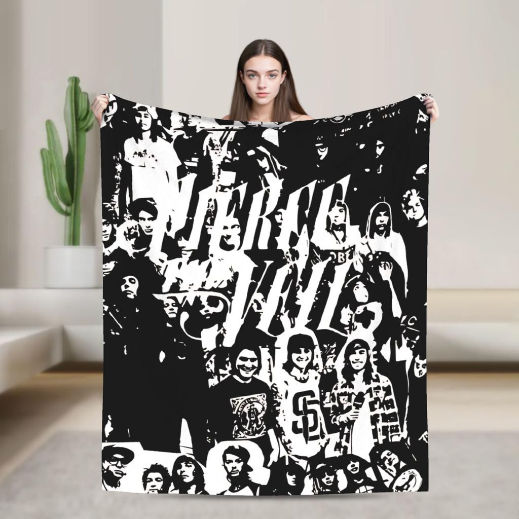 Pierce the Veils  Blankets Quality Warm Soft  Throw Blanket Winter Travel Outdoor Novelty Bedspread