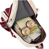American retro college student ins backpack female, large capacity high school student junior high school student schoolbag computer backpack male