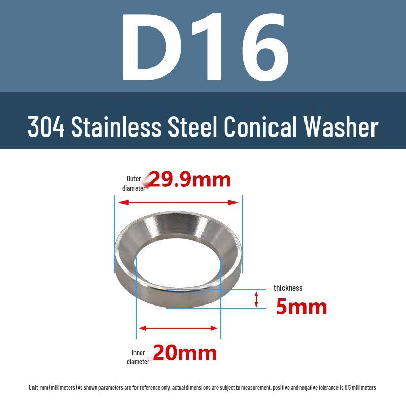 304 Stainless Steel Spherical Tapered Gasket - Concave-Convex Combination
