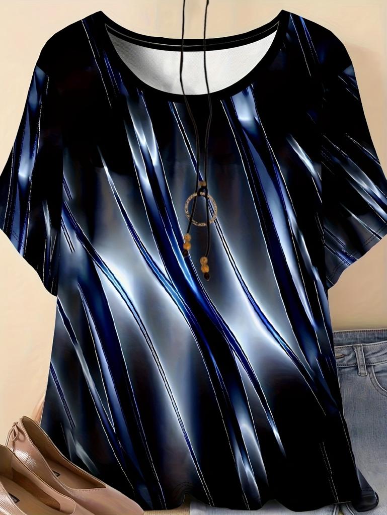 Vintage Women's Casual Loose T-Shirts Printed T-Shirt Fashion Tops Short Sleeves Tees O-Neck Oversized T-Shirt Female Clothing