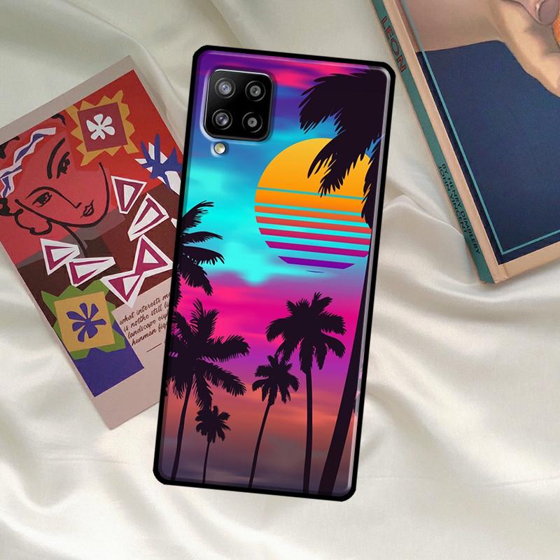 Synthwave Retro 80er Neon Hülle Für Samsung Galaxy A52 A32 A12 A33 A06 A16 A26 A36 A56 A15 A53 A13 A34 A54 A14 A35 A55
