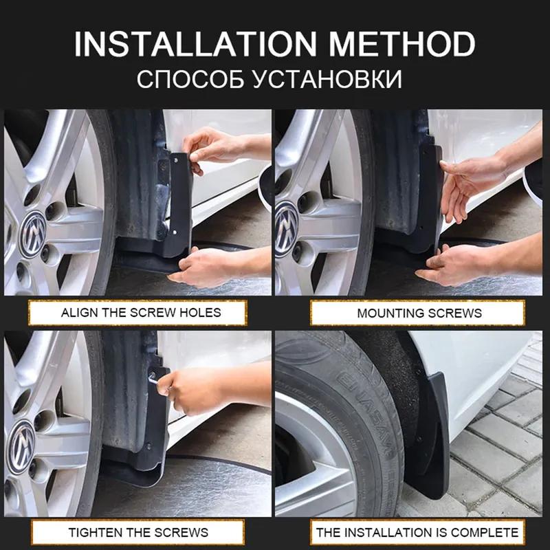 For Volkswagen VW Golf 7 Mk7 VII 5G 2013 2014 2015 2016 2017 2018  Car Mud Flaps Mudguards Splash Guards Fender Accessories