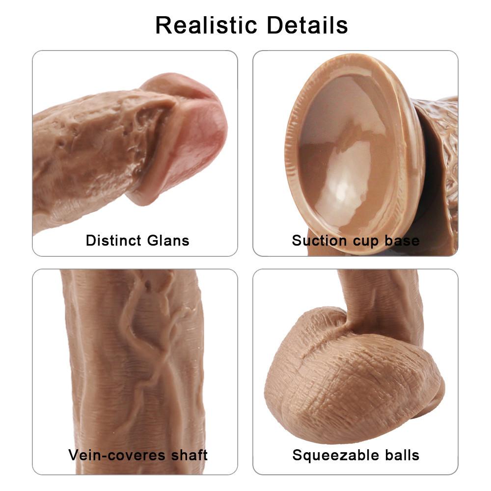 Brown Big Sex Toys for Women Hardness Comfort Dildo Adult Sex Toy Penis Dildos for Women 18+ Realistic Dildo Shop  Anal Dildo