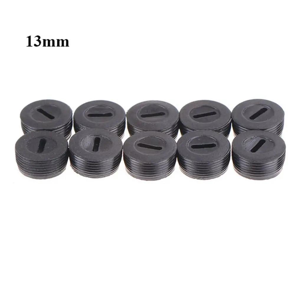 

10 pcs Case Dia.12mm/13mm / 14mm / 15mm / 16mm / 17mm/18mm / 20mm / 22mm Black Plastic Screw Carbon Brush Holder Caps Power Tool