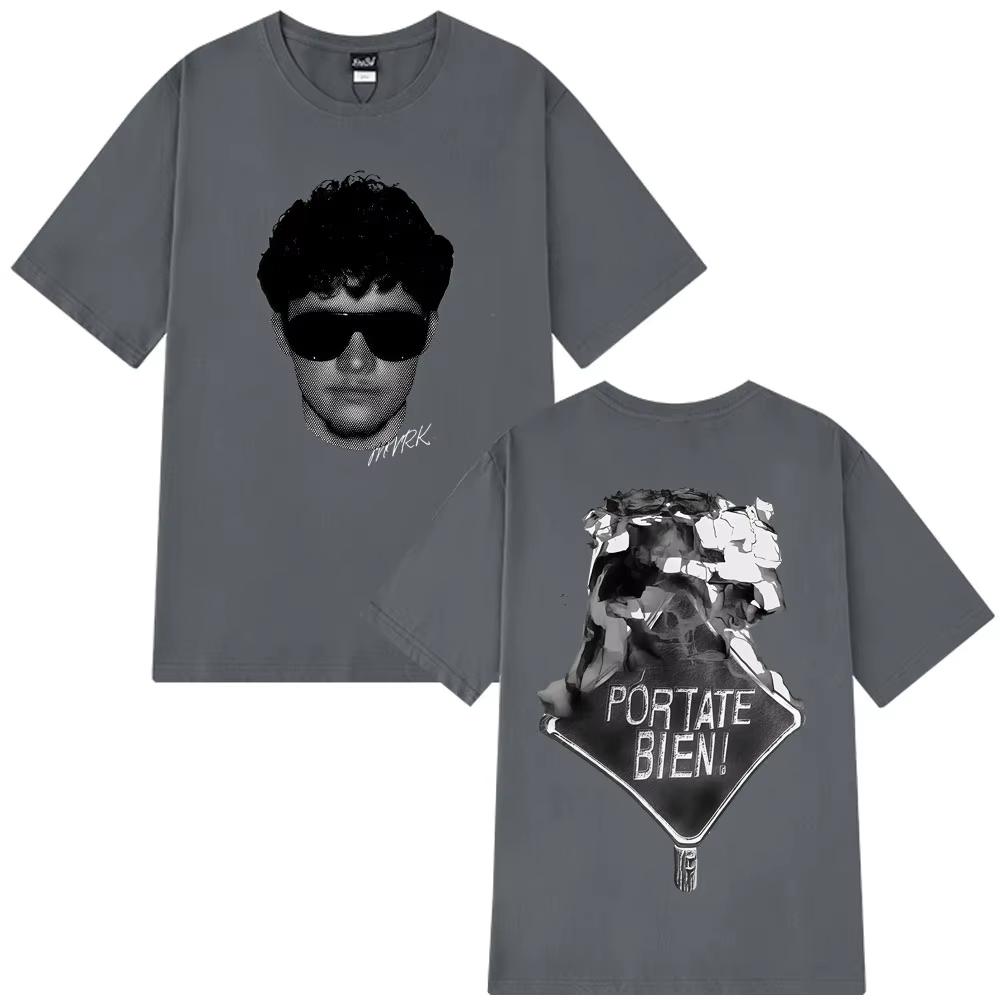Rapper Mvrk Fashion Print Tshirt Unisex Women Vintage Gothic Punk Tshirt Shortsleeved Fashion Casual Cotton Hiphop Tshirt Tops M