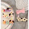 INS Style Cute Dog Cat Acrylic Hair Pins Sweet Versatile Side Bangs Hair Accessories