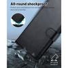 Coque de protection - BOOLING - pour Samsung Galaxy S24 FE - Anti-Rayures - Synthécuir Noir - Fonction Support