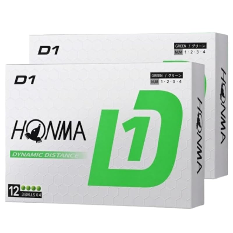 

[2 dozen set] Honma Golf D1 ball 2024 model BT2401 HONMA golf ball 2 dozen 24 balls (green)
