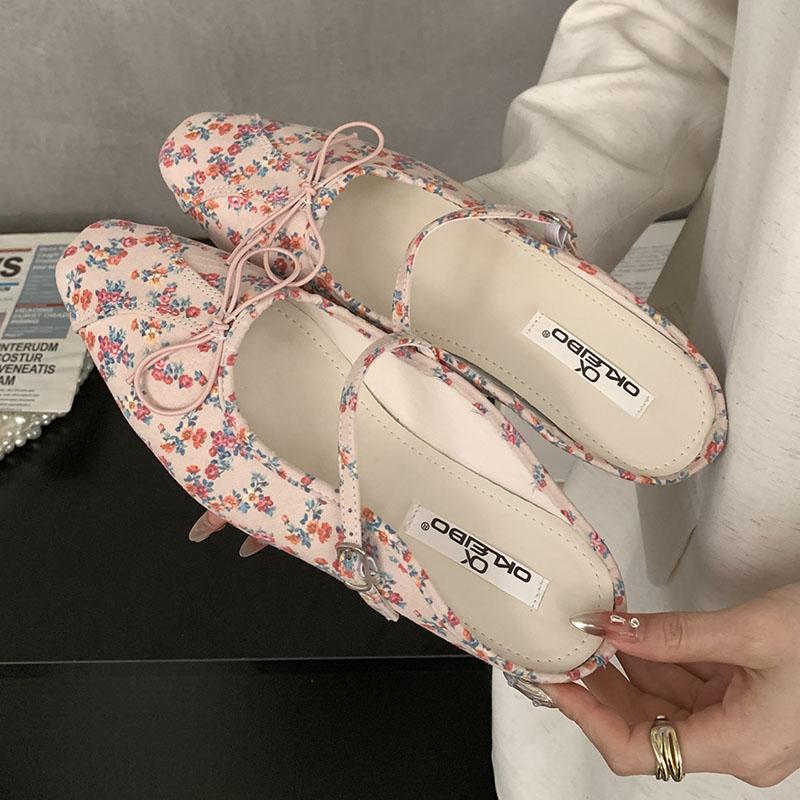 Mode Frühling Sommer Mode Schleife Damen Ballerinas Hausschuhe Schuhe Damen Pantoletten Sandalen Damen Ballerinas Hausschuhe Pantoletten Schuhe