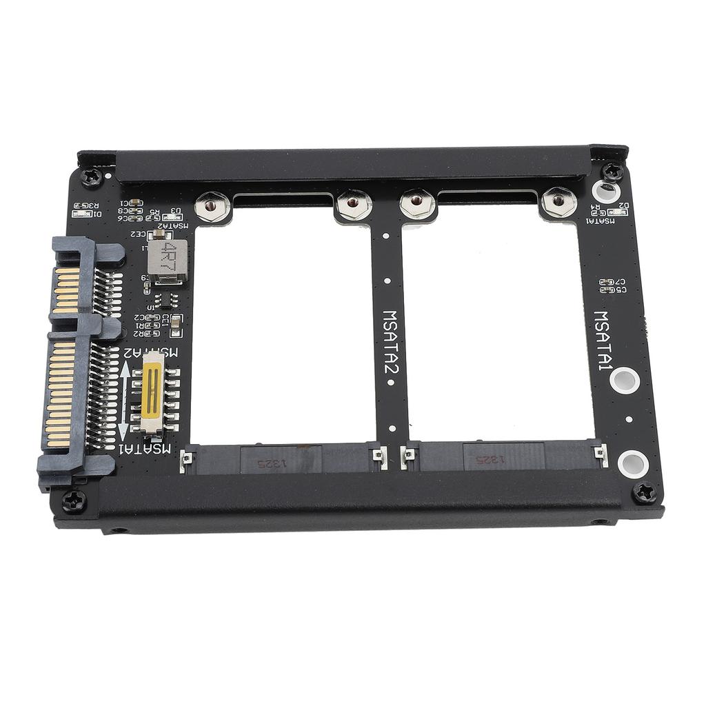 Duální Msata SSD na 2,5palcový SATA III adaptér 6Gbps Podporuje Hot Swap Karta adaptéru SATA III SSD s